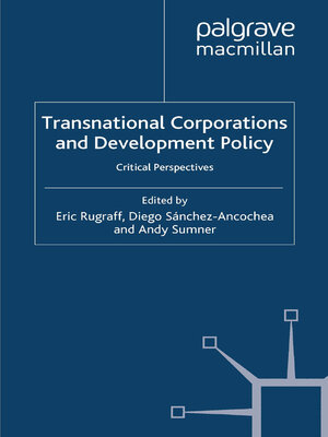 cover image of Transnational Corporations and Development Policy